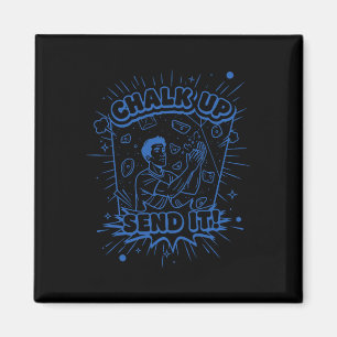 Kreide Auf Senden Es Klettern Bouldering Design Magnet