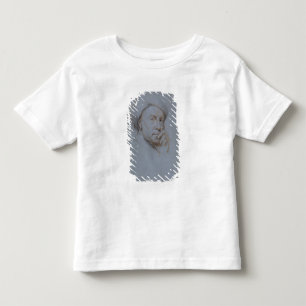 Kreide des Selbstporträts (Schwarzes, Rotes und Kleinkind T-shirt