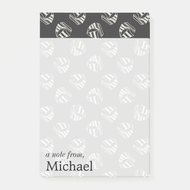 Kreide gezeichnetes Segelboot-Muster | addieren Post-it Klebezettel (Vorderseite)