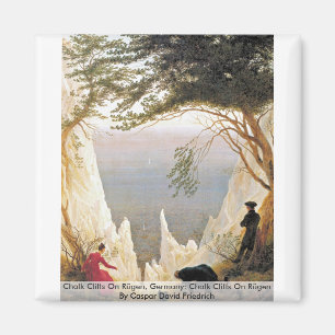 Kreide-Klippen auf Rügen, Deutschland Magnet