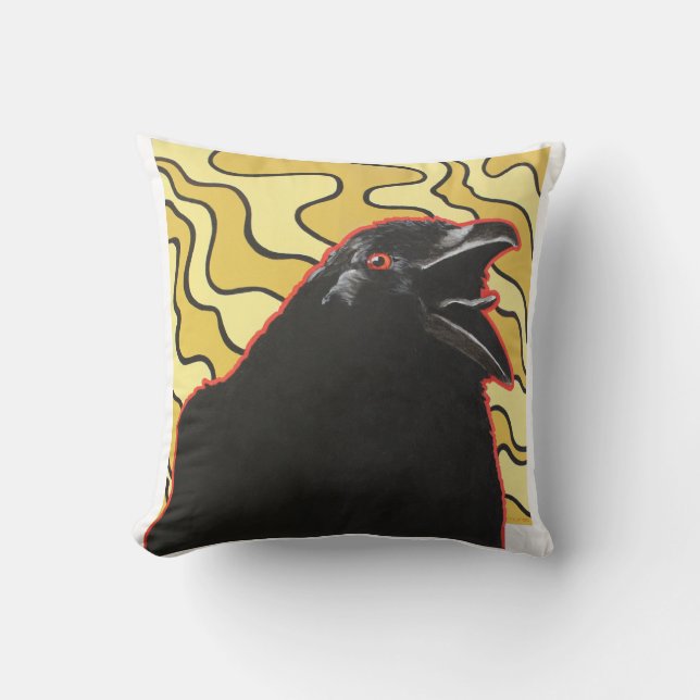 Kreide, Orange und Weiße Rückgrat Kissen (Vorderseite)