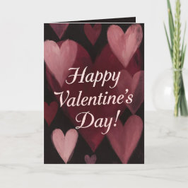 Kreide voller Herzen Valentinstag Feiertagskarte