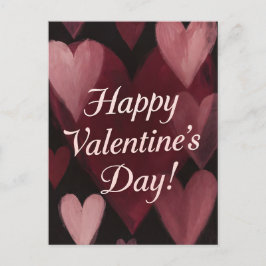 Kreide voller Herzen Valentinstag Feiertagspostkarte