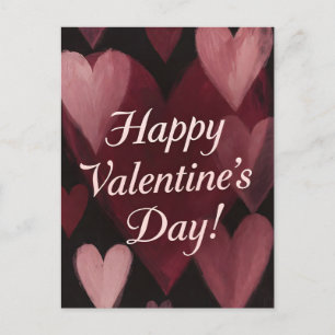 Kreide voller Herzen Valentinstag Feiertagspostkarte