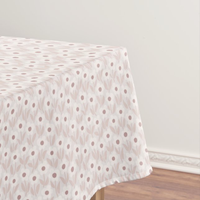 Kreideblumengarten Sanft romantisches Rosa Tischdecke (Beispiel)