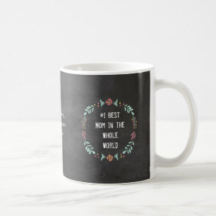 Kreidetafel Blumenkranz Beste Mama Tasse