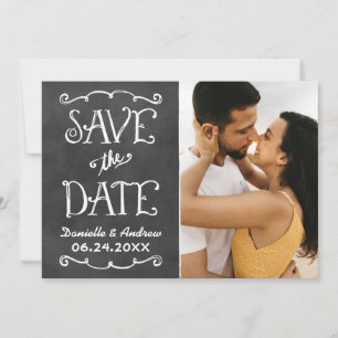 Kreidetafel-Foto-Split-Panel-Hochzeit Save The Date