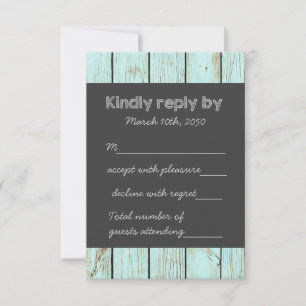Kreidetafel-Hochzeits-RSVP RSVP Karte