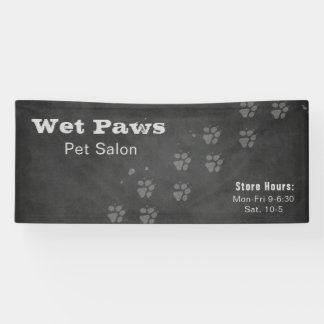 Kreidetafel Hund Grooming-Dienste Banner