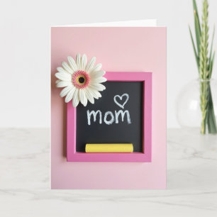 Kreidetafel-Mutter-Liebes-Notizkarte Karte