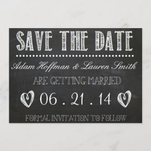 Kreidetafel Save the Date Einladung