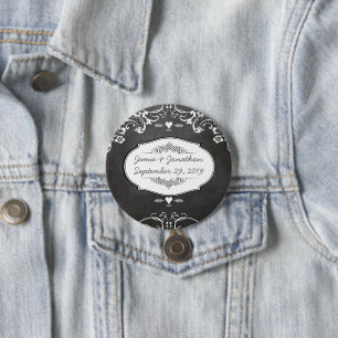 Kreidetafel-Typografie-Hochzeiten Button
