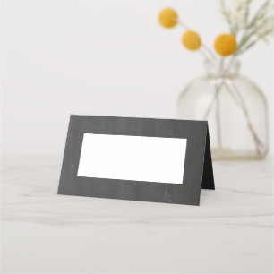 Kreidetafelgraue Hochzeit. Moderne einfache Tafel Platzkarte