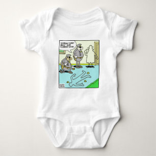 Kreideumriss Lustige Polizeigeschenke und -sammler Baby Strampler