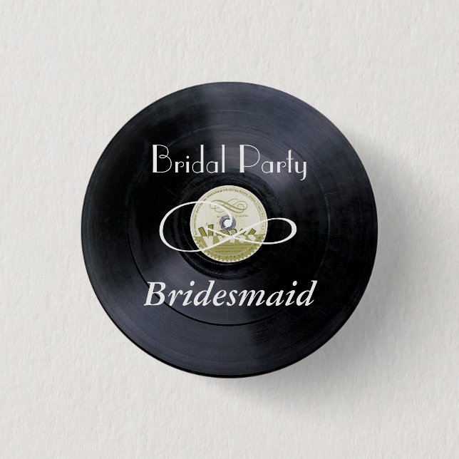 KreidevinylBrautparty PERSONIFIZIEREN Button (Vorderseite)