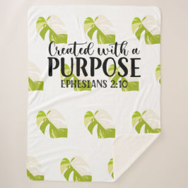 Kreiert mit einem Zweck Ephesians 2:10 Sherpadecke