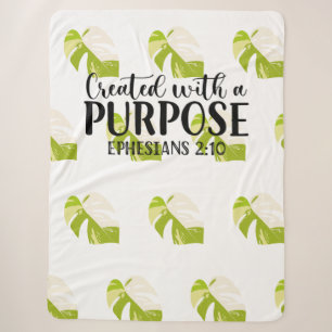 Kreiert mit einem Zweck Ephesians 2:10 Sherpadecke