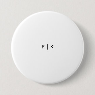 Kreis 3" Kreis, weiße Naht, Aufbügler Button