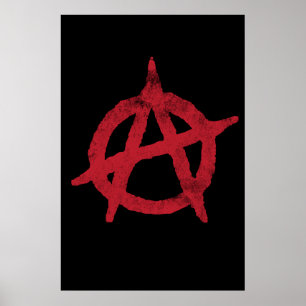 'Kreis a' Anarchiesymbol Poster
