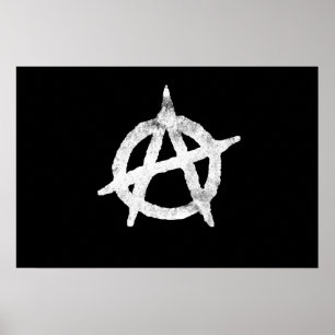 'Kreis a' Anarchiesymbol Poster