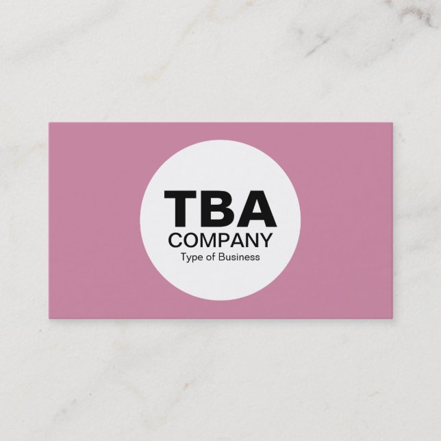 Kreis (Alt-Version) - Cashmere Rose cf86a3 Visitenkarte (Vorderseite)