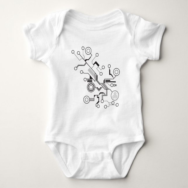 Kreis Baby Strampler (Vorderseite)
