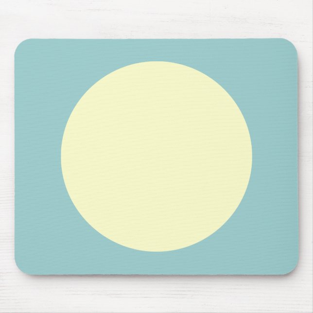 Kreis - Blassgelb und leuchtend grün Mousepad (Vorne)