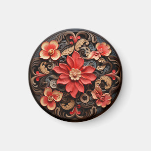Kreis der Blume 1 Barock Magnet