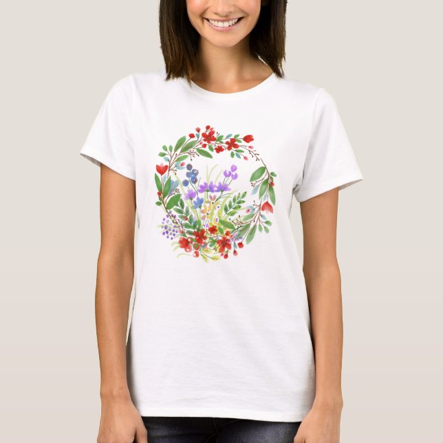 Kreis der Blume T Shirt (Vorderseite)