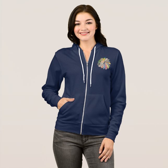 Kreis der Federn Hoodie (Vorne ganz)