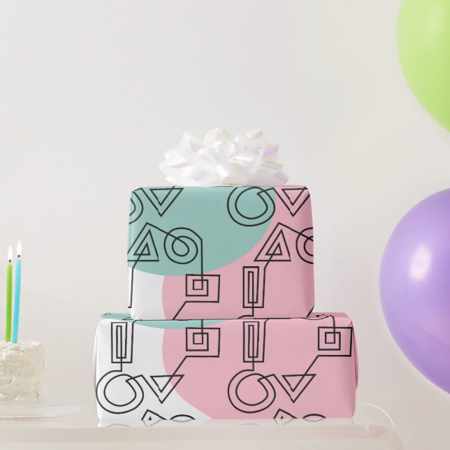 Kreis der Formen Geschenkpapier (Partygeschenke)