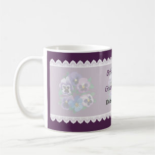 Kreis der Gastgeschenke Hochzeiten Lila Stiefmütte Tasse