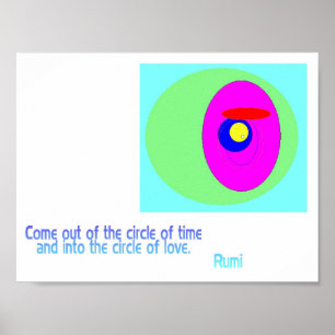 Kreis der Liebe Rumi Poster