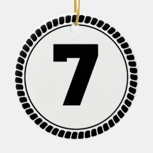 Kreis der Nr.-sieben Keramikornament