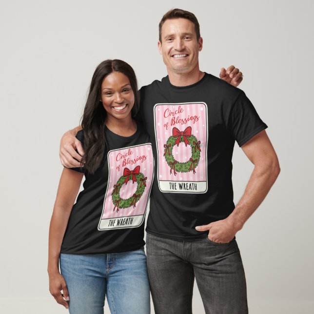 Kreis der Segnungen Weihnachtskranz T-Shirt (Unisex)
