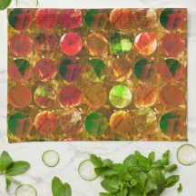 Kreis der Textur auf rauer Orange