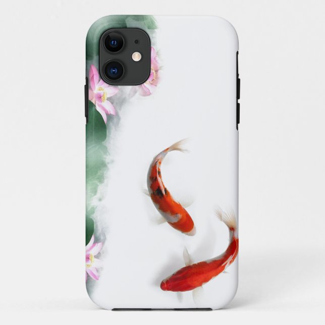 Kreis des Leben-orientalischen Zens Feng Shui Koi Case-Mate iPhone Hülle (Rückseite)