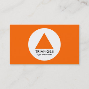 Kreis - Dreieck - Orange Visitenkarte