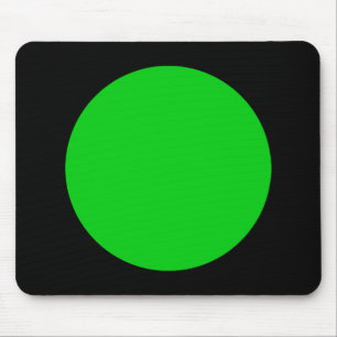 Kreis - Frühjahr Grün und Schwarz Mousepad