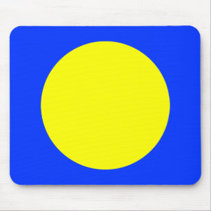 Kreis - Gelb und Blau Mousepad