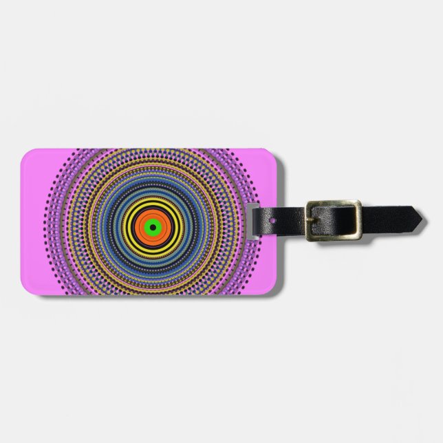 Kreis Gepäckanhänger (Vorderseite horizontal)