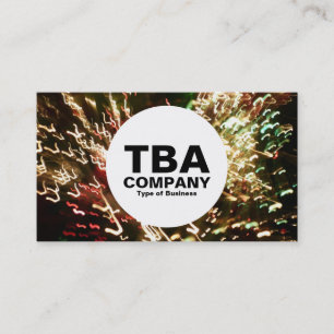 Kreis - Glasfaser-Leuchte Visitenkarte