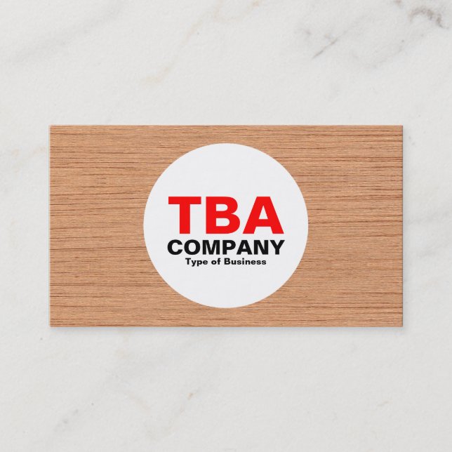 Kreis - Holz 04 Visitenkarte (Vorderseite)