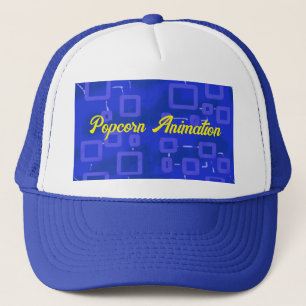 Kreis in Candy Blue Geometric Trucker Hat Truckerkappe