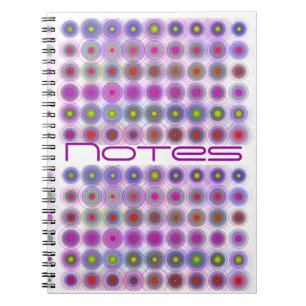 Kreis-in-Kreise Notizbuch Notizblock