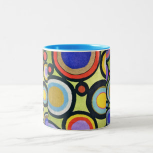 Kreis innerhalb PrimärColorul kreist Kaffee-Tasse Zweifarbige Tasse