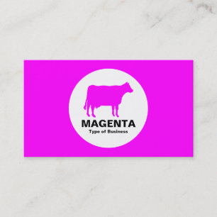 Kreis - Kuh - Magenta Visitenkarte