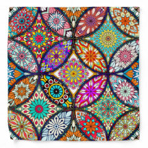 Kreis-Kunstmuster des BlumenMandalases kreatives