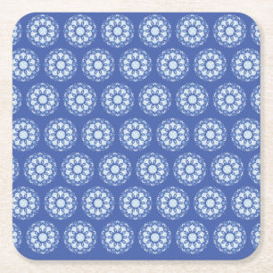 Kreis-Mandala-Muster Rechteckiger Pappuntersetzer