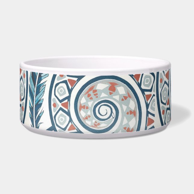 Kreis mit Feder Napf (Vorderseite)